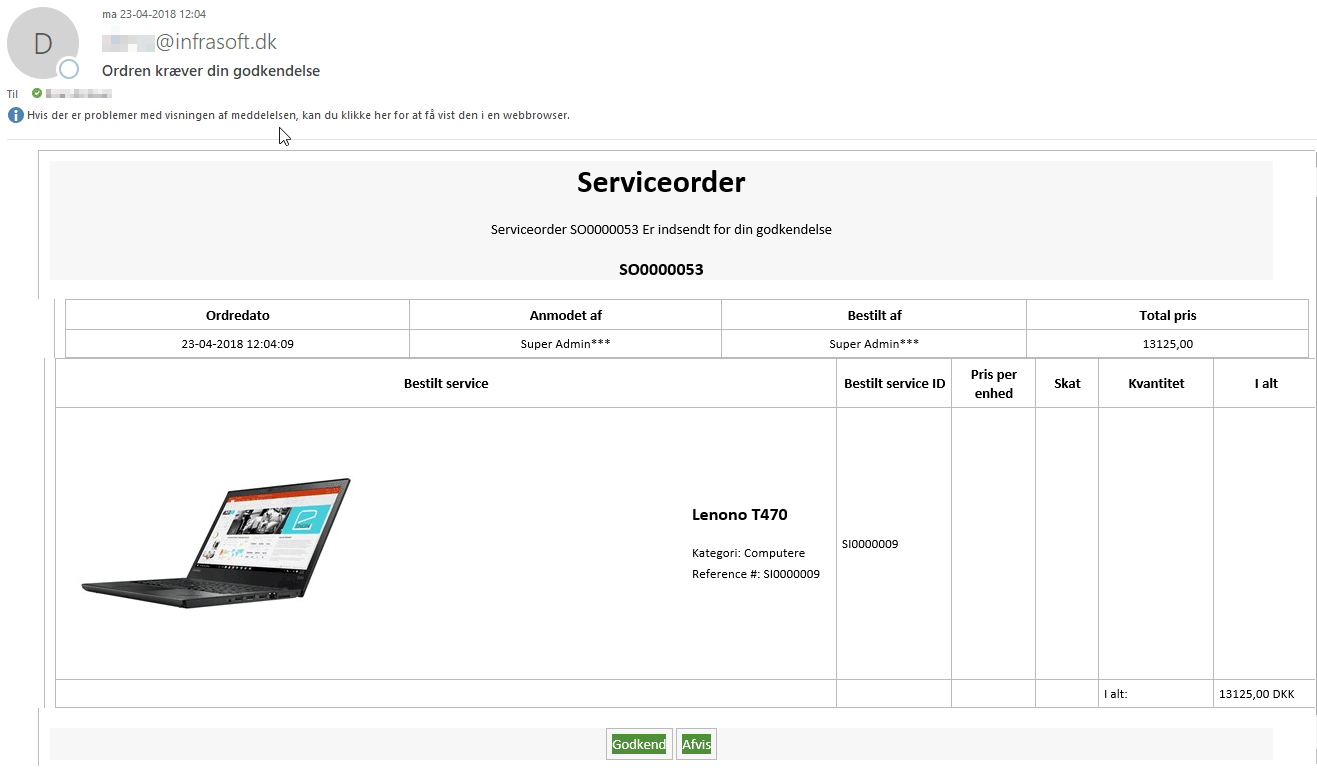 service katalog - order